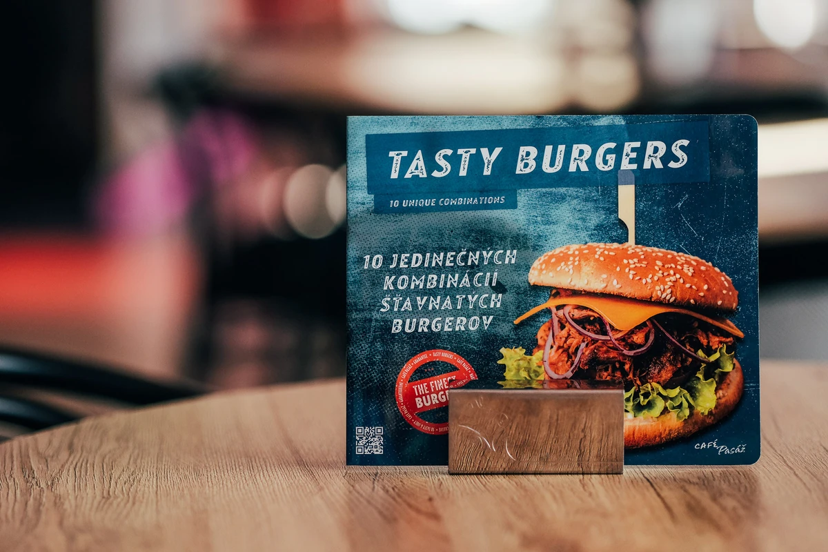 Menu for restaurant